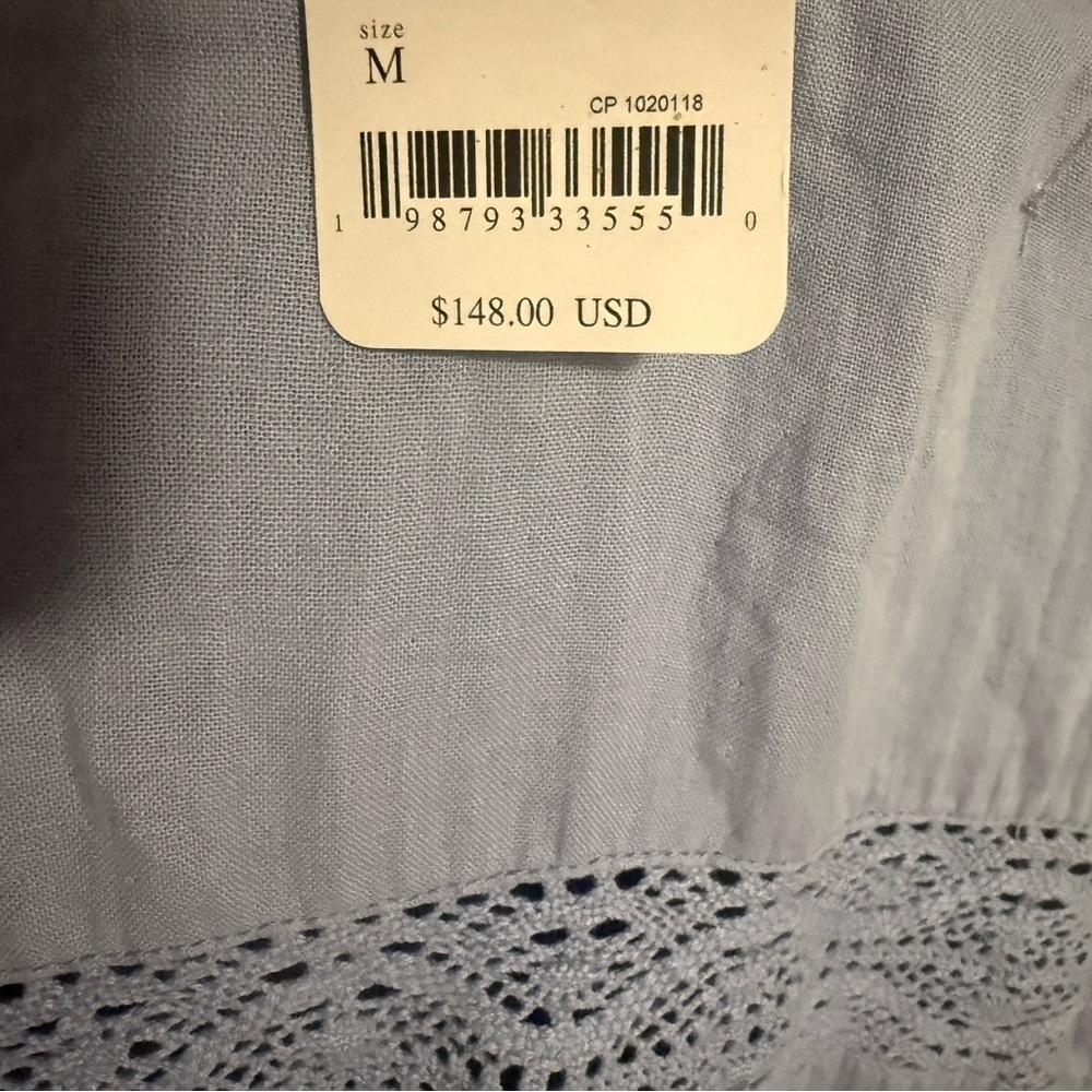 Free People NWT “Rustic Romance Blouse” Country Tide! Gorgeous Detail ❤️ - Picture 3 of 12